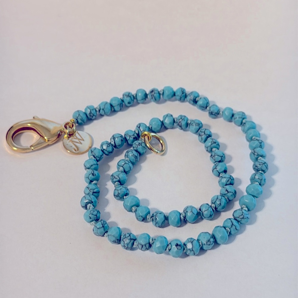 Jane Win Turquoise Beaded Necklace
